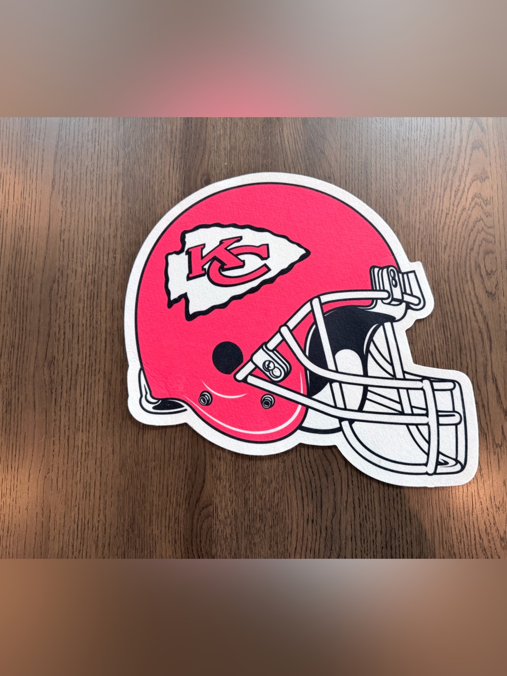 KC Arrowhead Res Football Felt Helmet